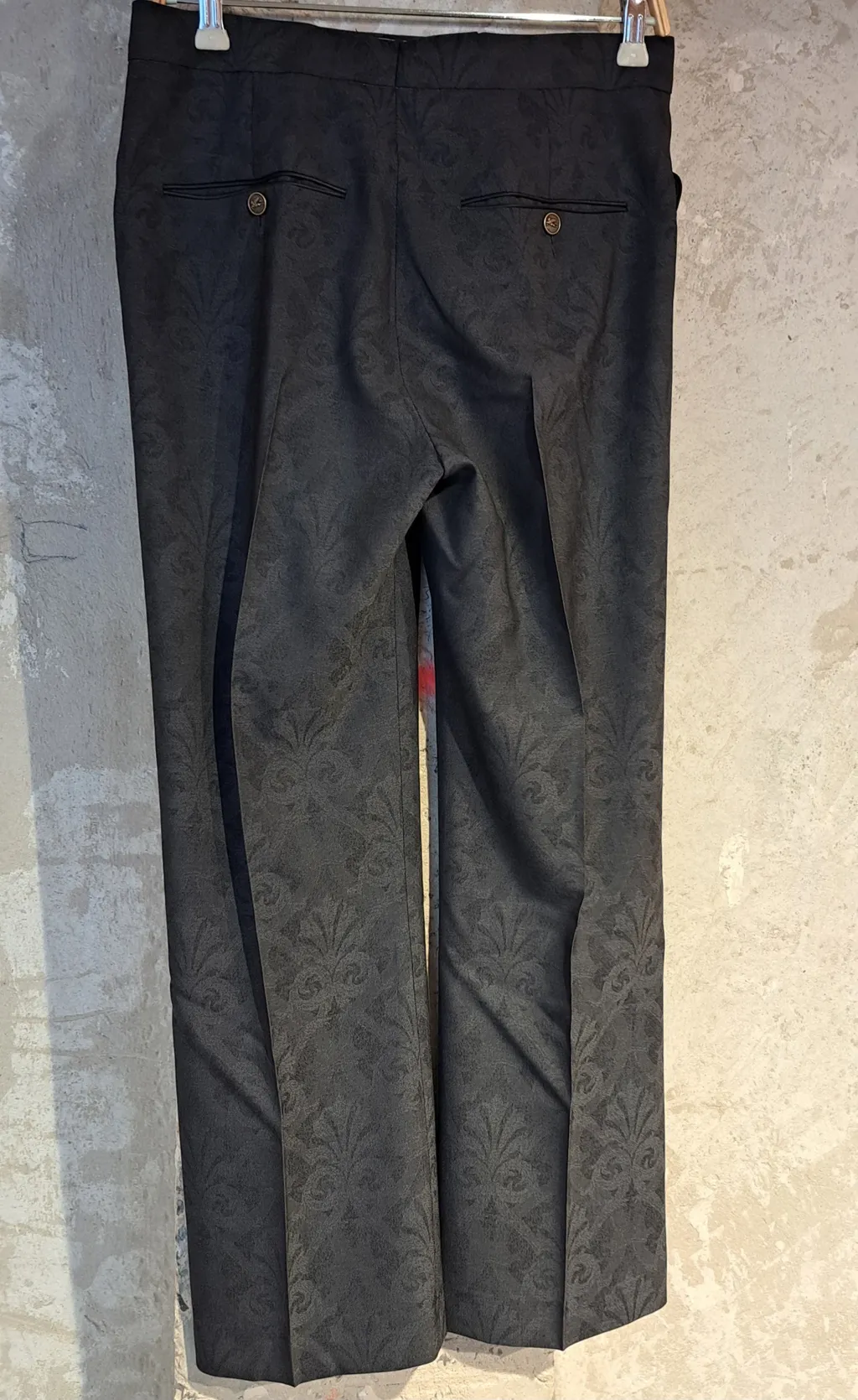 Straight Leg Twill Trousers