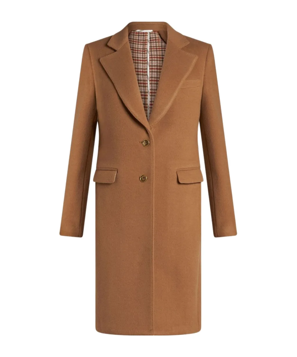 Logo-Engraved Buttons Coat