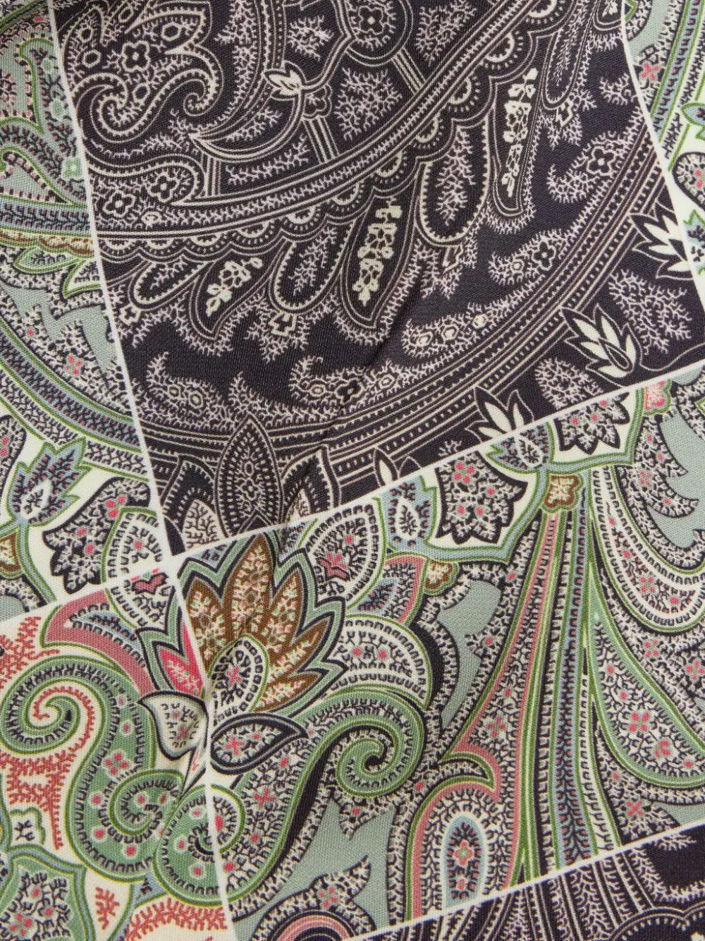 Flared Printed Cady Trousers