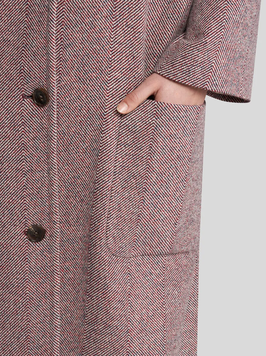 Belted Drop Shoulder Coat