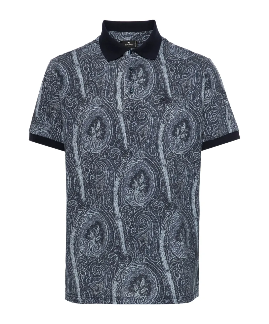 Paisley Printed Polo Shirt