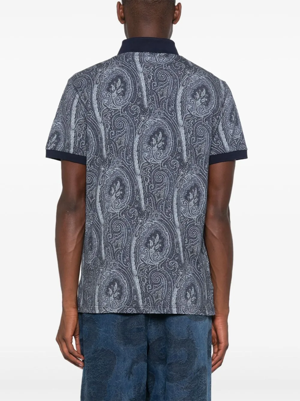 Paisley Printed Polo Shirt
