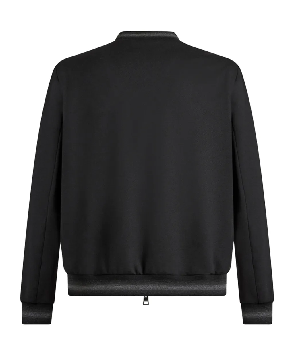 Logo-Embroidered Zipped Bomber Jacket