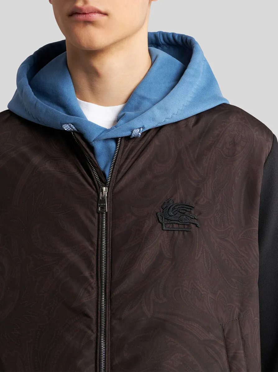 Logo-Embroidered Zipped Bomber Jacket