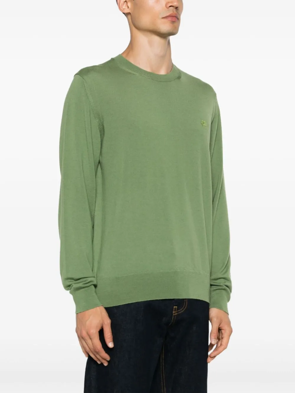 Pegaso Embroidered Crewneck Jumper