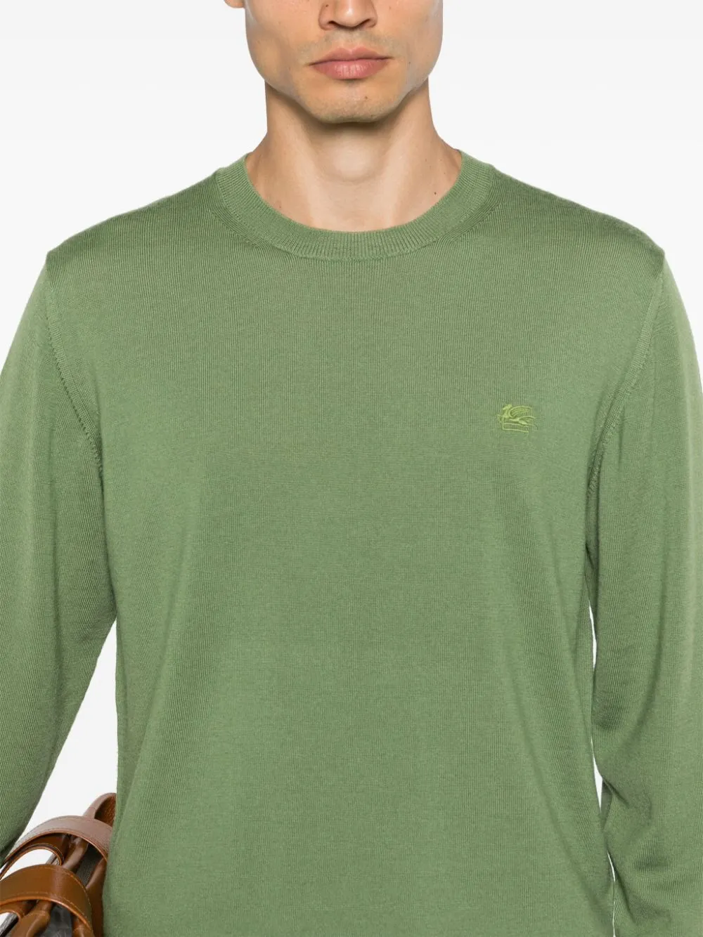 Pegaso Embroidered Crewneck Jumper
