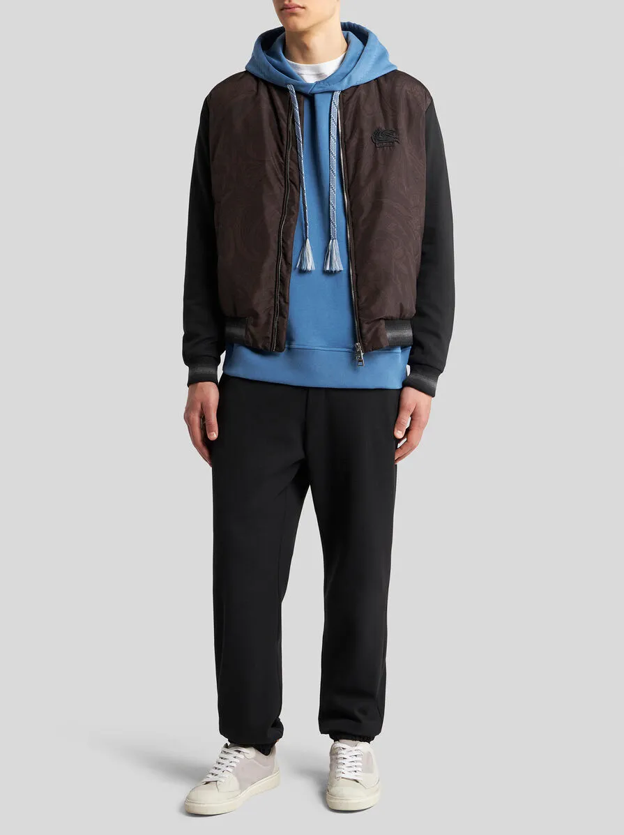Pegaso Embroidered Long-Sleeved Hoodie