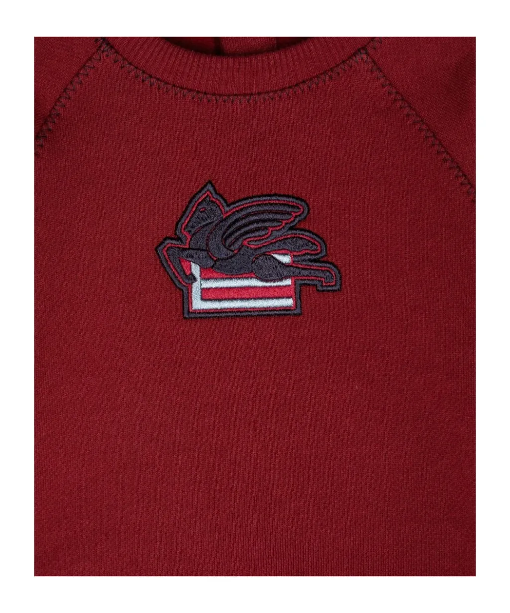 Pegaso Embroidered Crewneck Sweatshirt