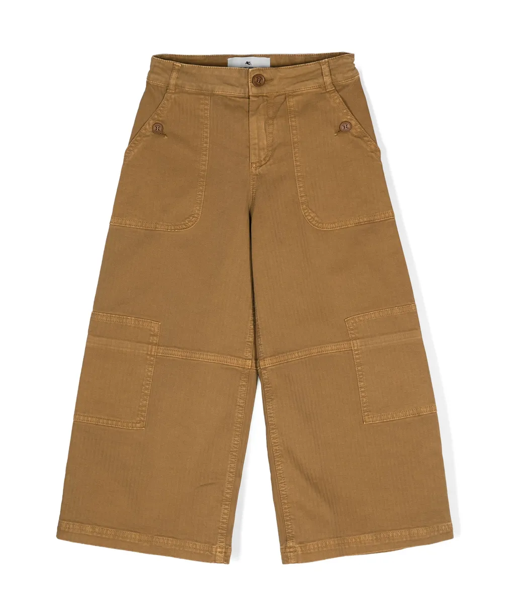 Herringbone Pattern Trousers