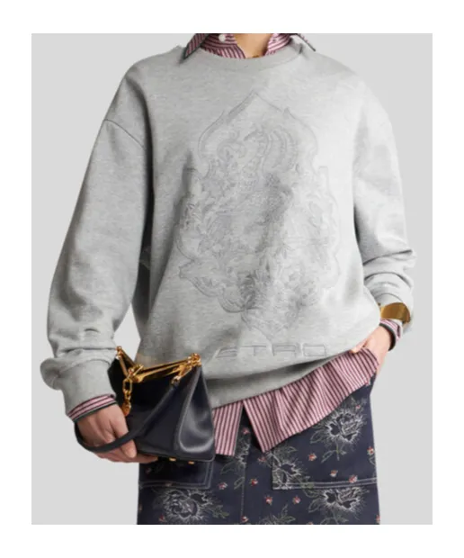 Logo Embroidered Crewneck Sweatshirt
