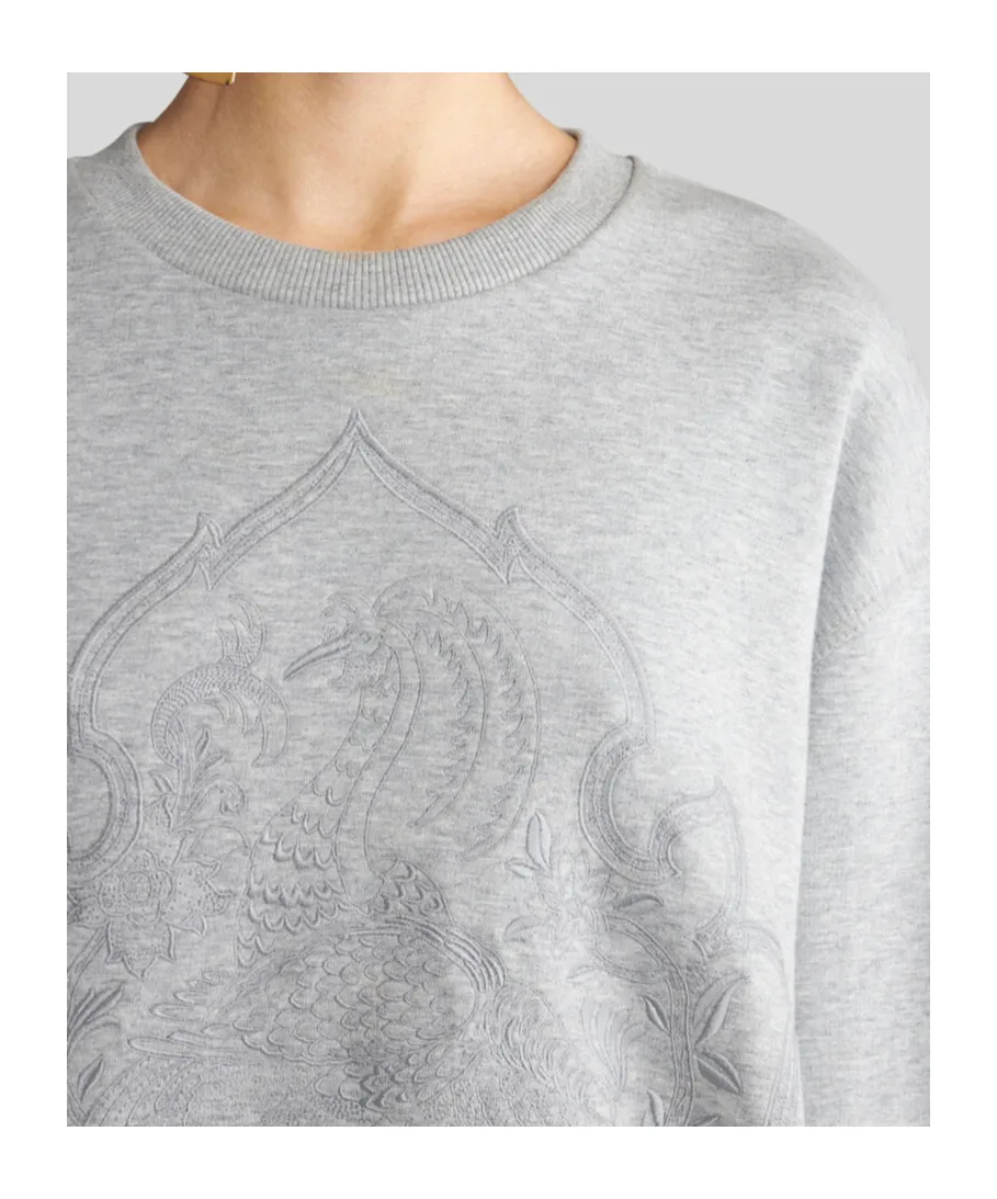 Logo Embroidered Crewneck Sweatshirt