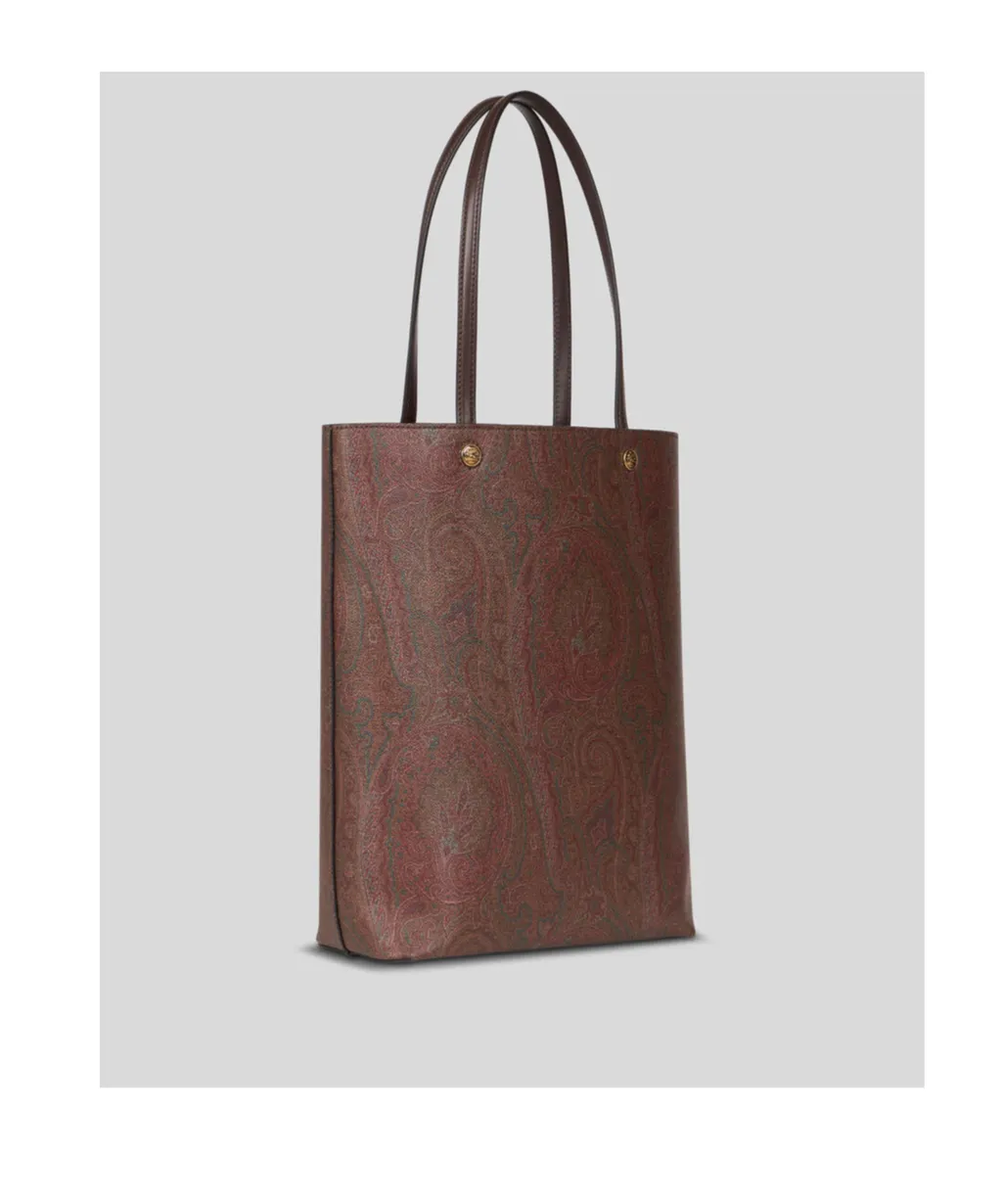 Paisley Tote Bag With Clutch