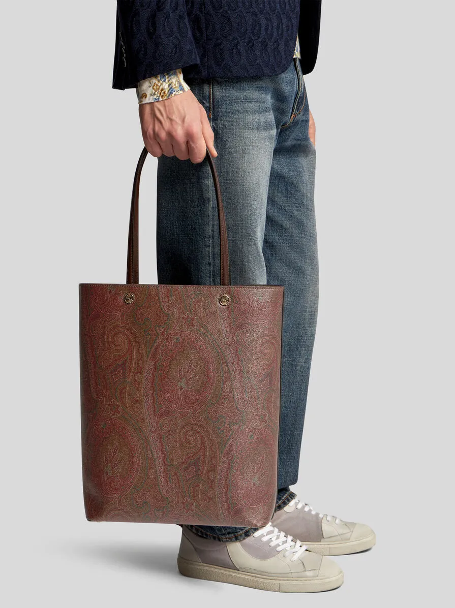 Paisley Tote Bag With Clutch
