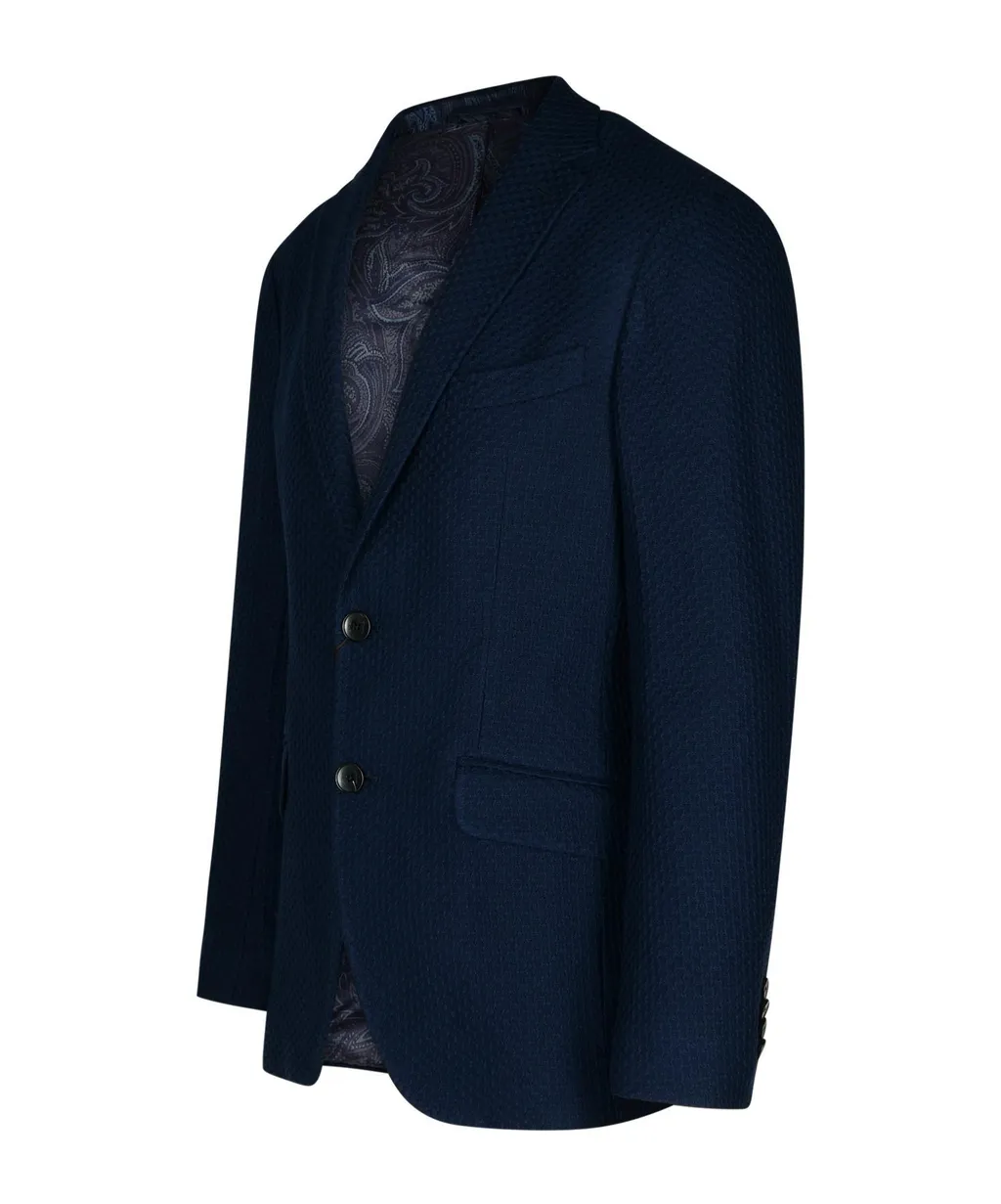 Patterned Single-Breasted Blazer