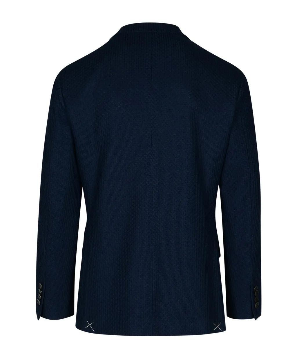 Patterned Single-Breasted Blazer