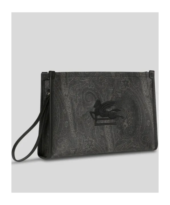 Pegaso Detail Large Paisley Pouch