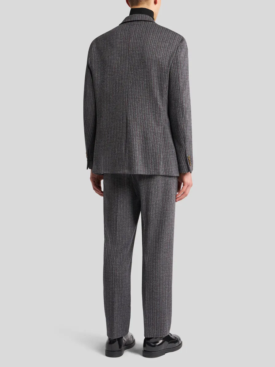 Long-Sleeved Double-Breasted Blazer