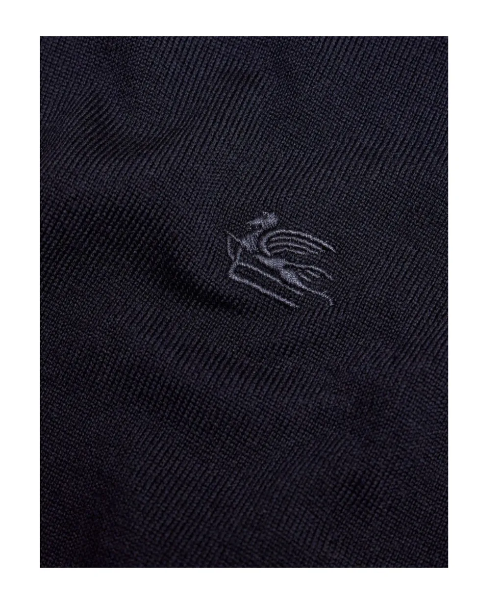 Pegaso Embroidered Turtleneck Jumper
