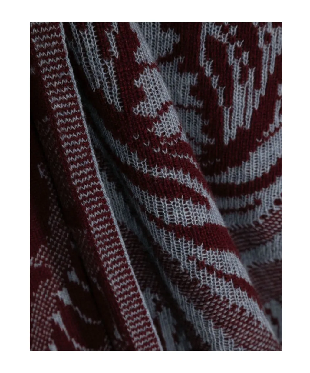 Barocco Jacquard Fringed Scarf