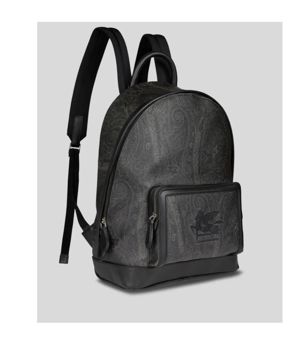 Pegaso Motif Paisley Jacquard Backpack