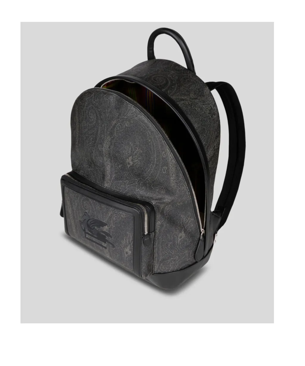 Pegaso Motif Paisley Jacquard Backpack