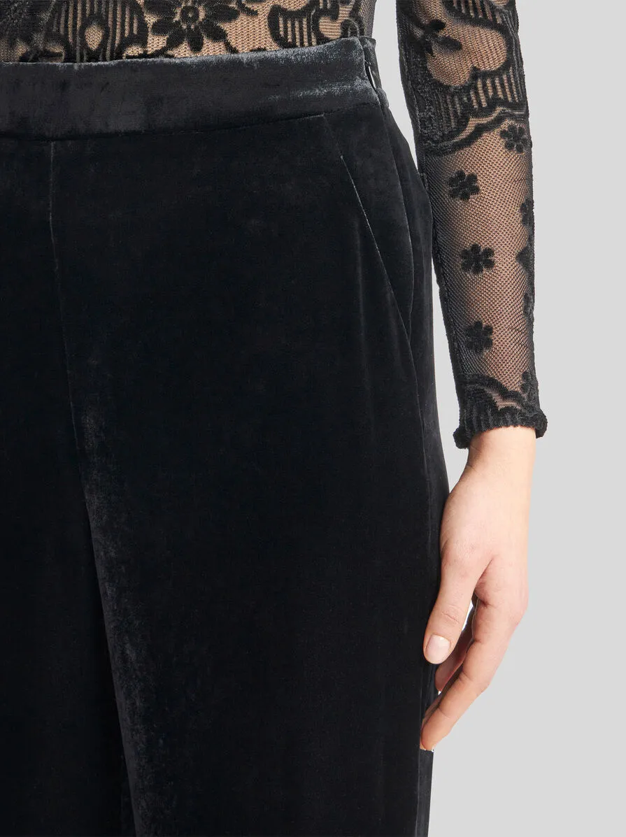 Velvet Palazzo Trousers