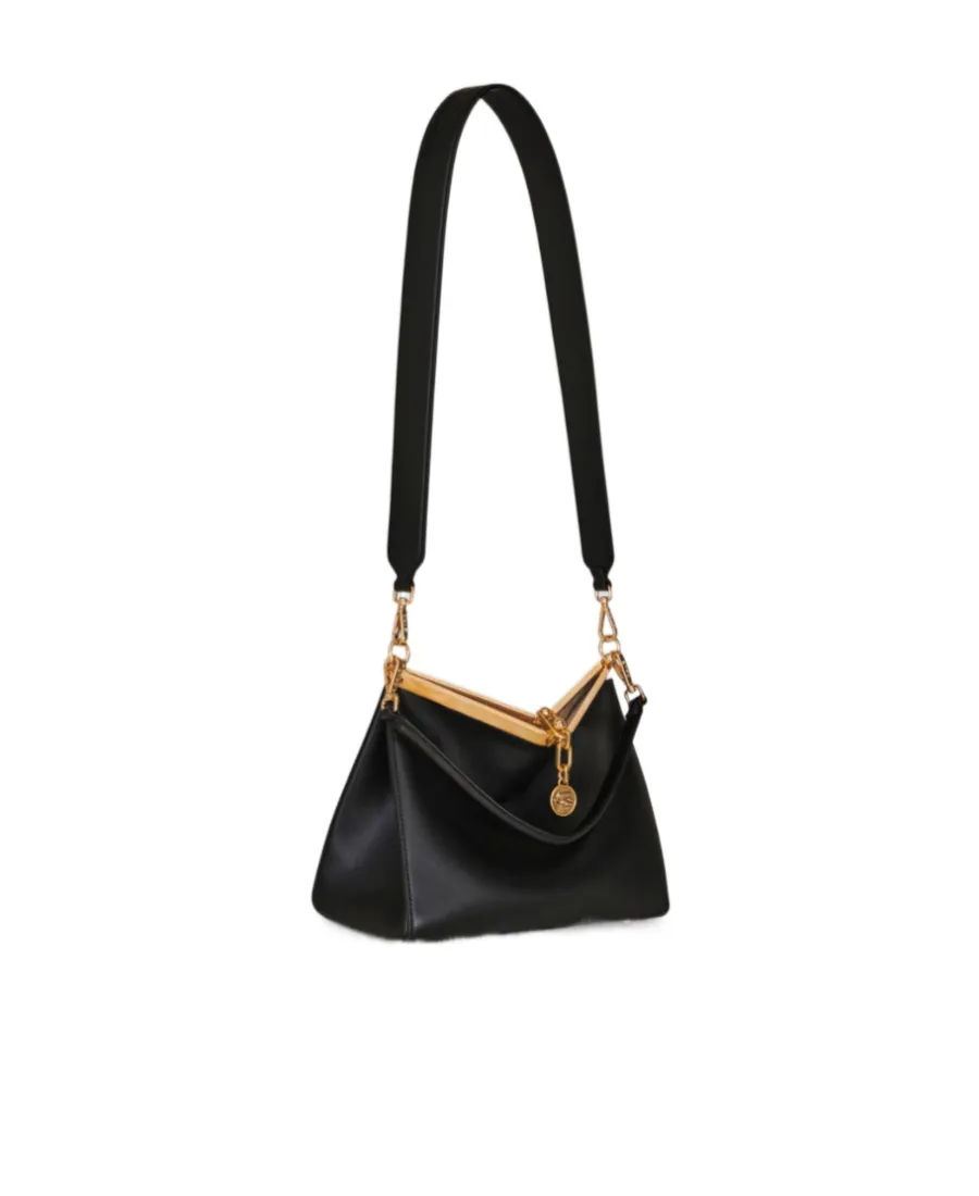 Log Charm Medium Vela Shoulder Bag