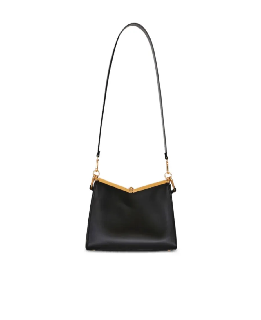 Log Charm Medium Vela Shoulder Bag