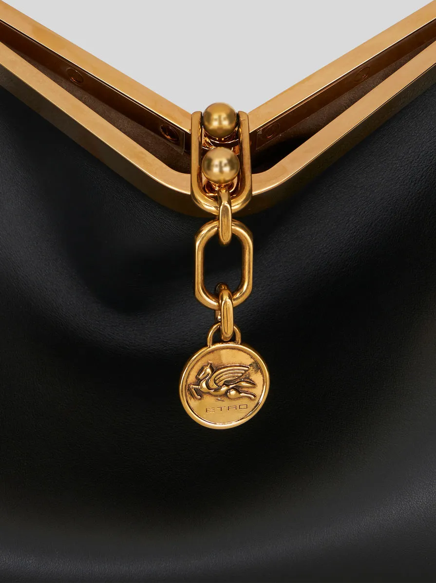 Log Charm Medium Vela Shoulder Bag