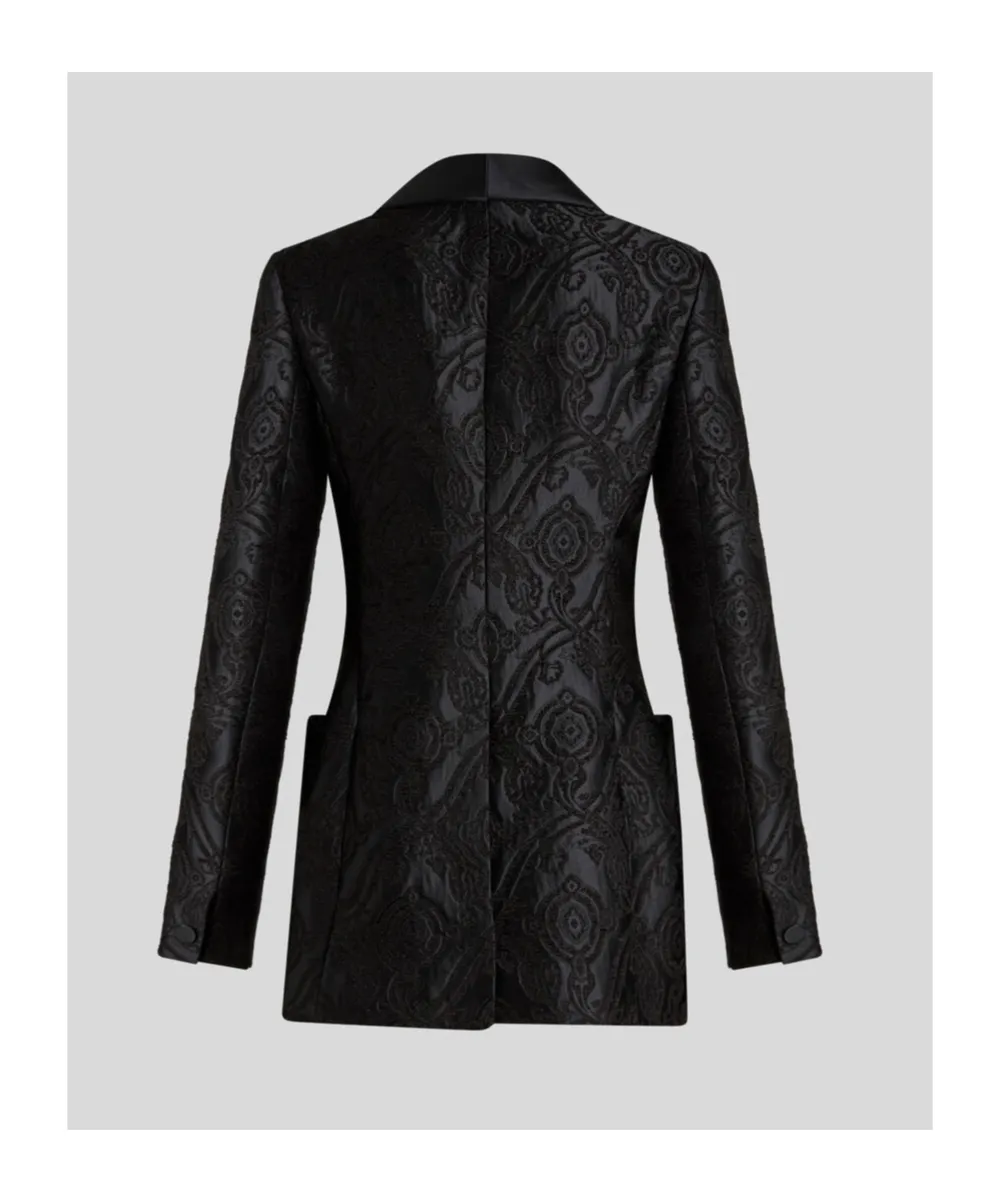 Silk Jacquard Blazer