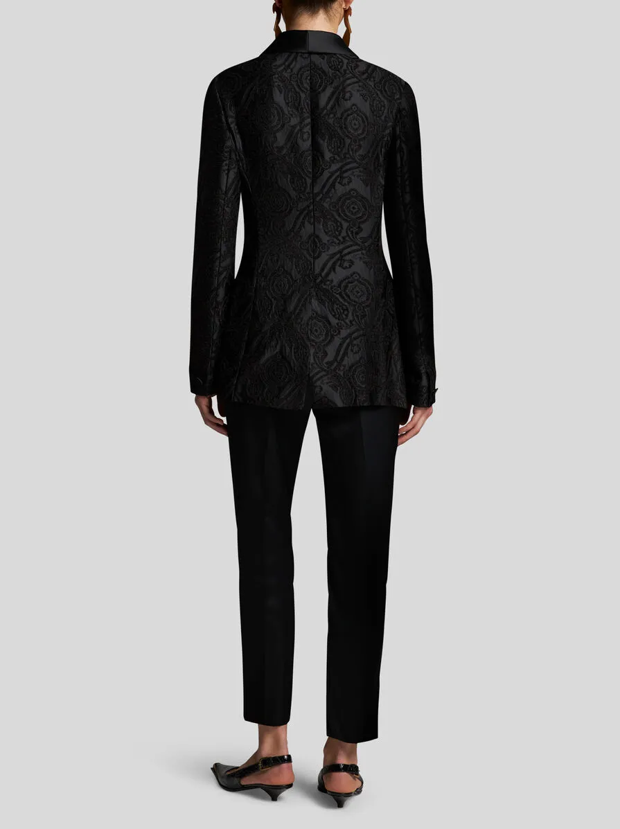 Silk Jacquard Blazer