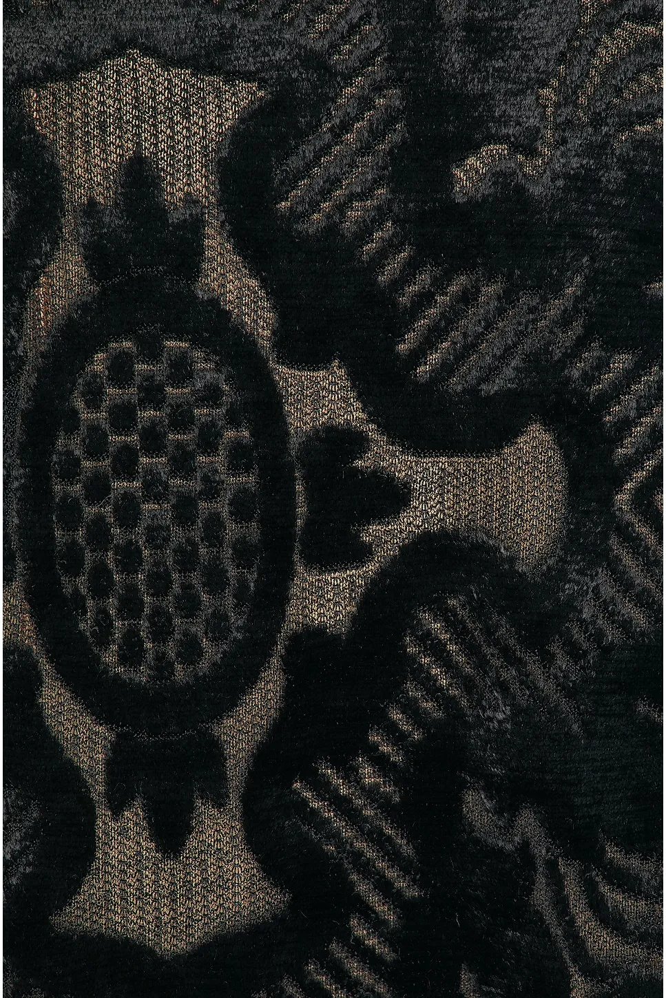 Tulle And Jacquard Velvet Top