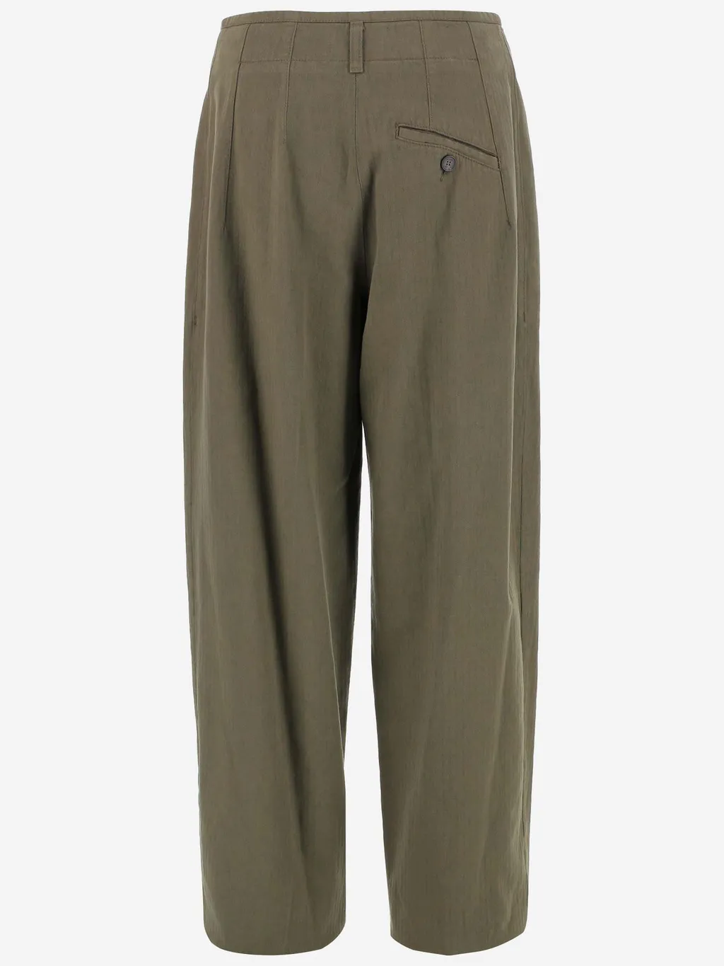 Pleated High-Waisted Trousers
