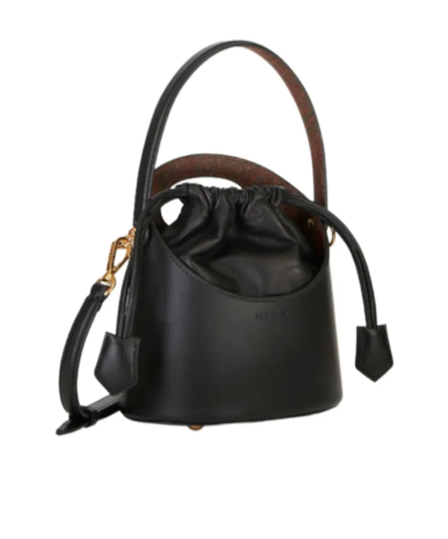 Drawstring Mini Bucket Bag