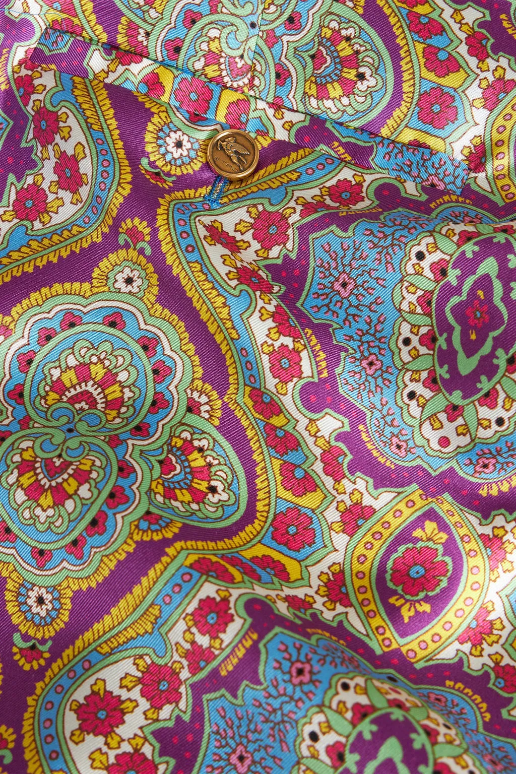 Paisley-Printed Wide-Leg Shorts
