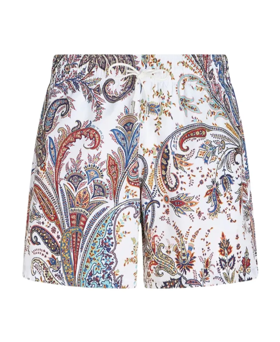 Paisley-Printed Swim Shorts