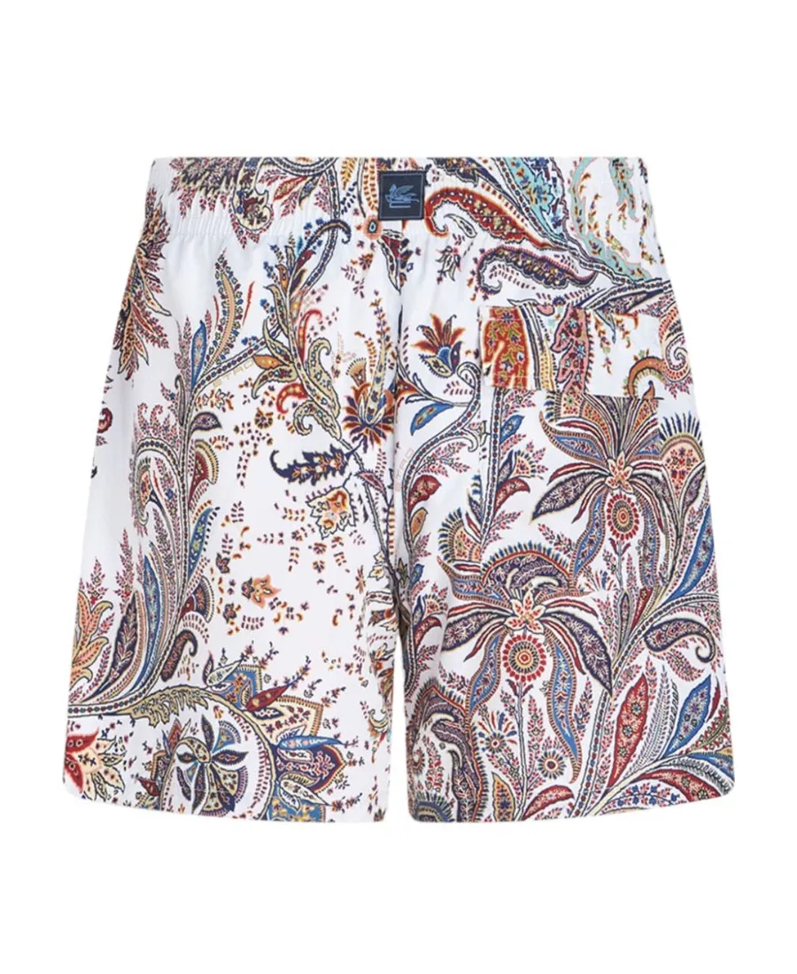 Paisley-Printed Swim Shorts