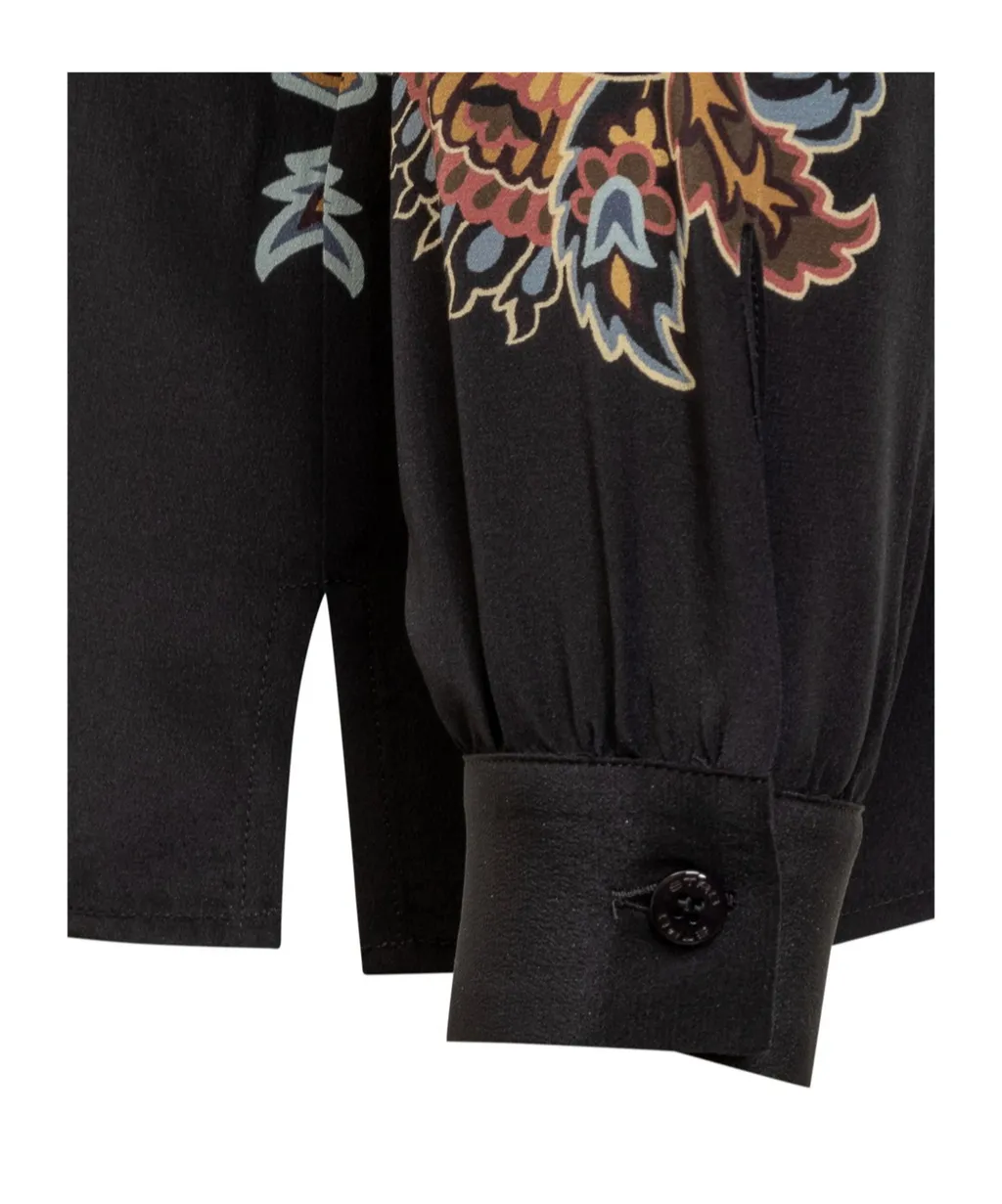 Paisley-Printed Long-Sleeved Shirt