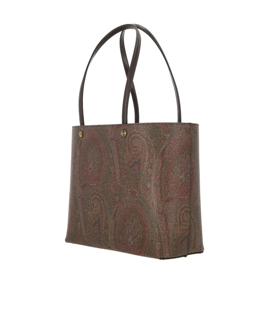 Paisley Jacquard Top Handle Bag
