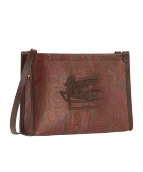 Jacquard Zipped Shoulder Bag