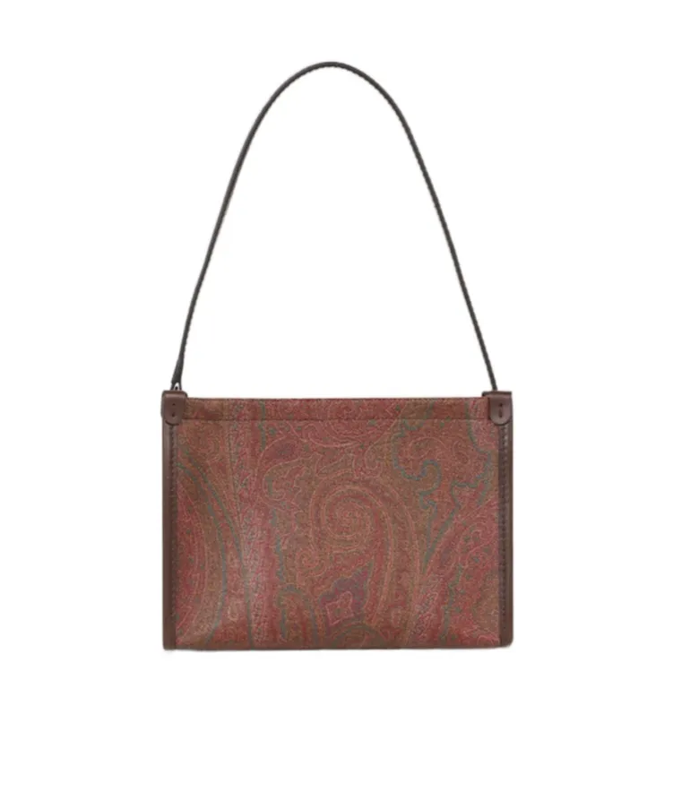 Jacquard Zipped Shoulder Bag