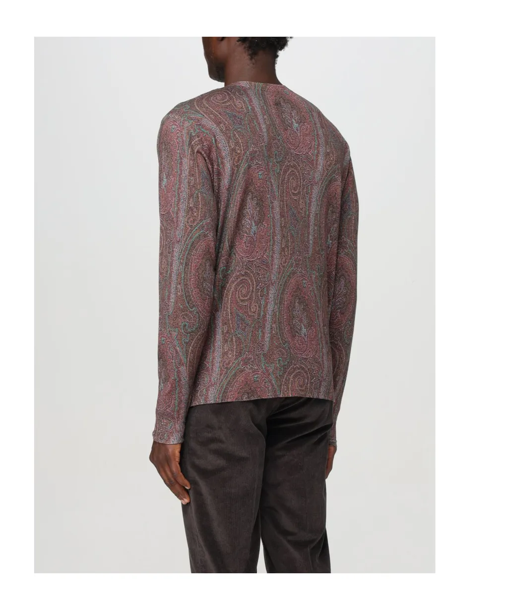 Paisley-Jacquard Sweater