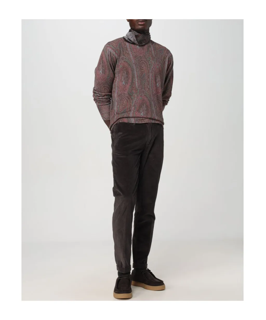 Paisley-Jacquard Sweater