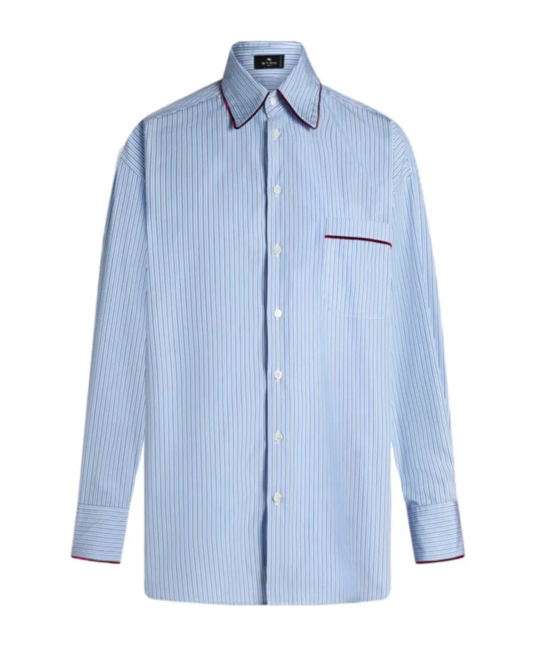 Striped Poplin Shirt