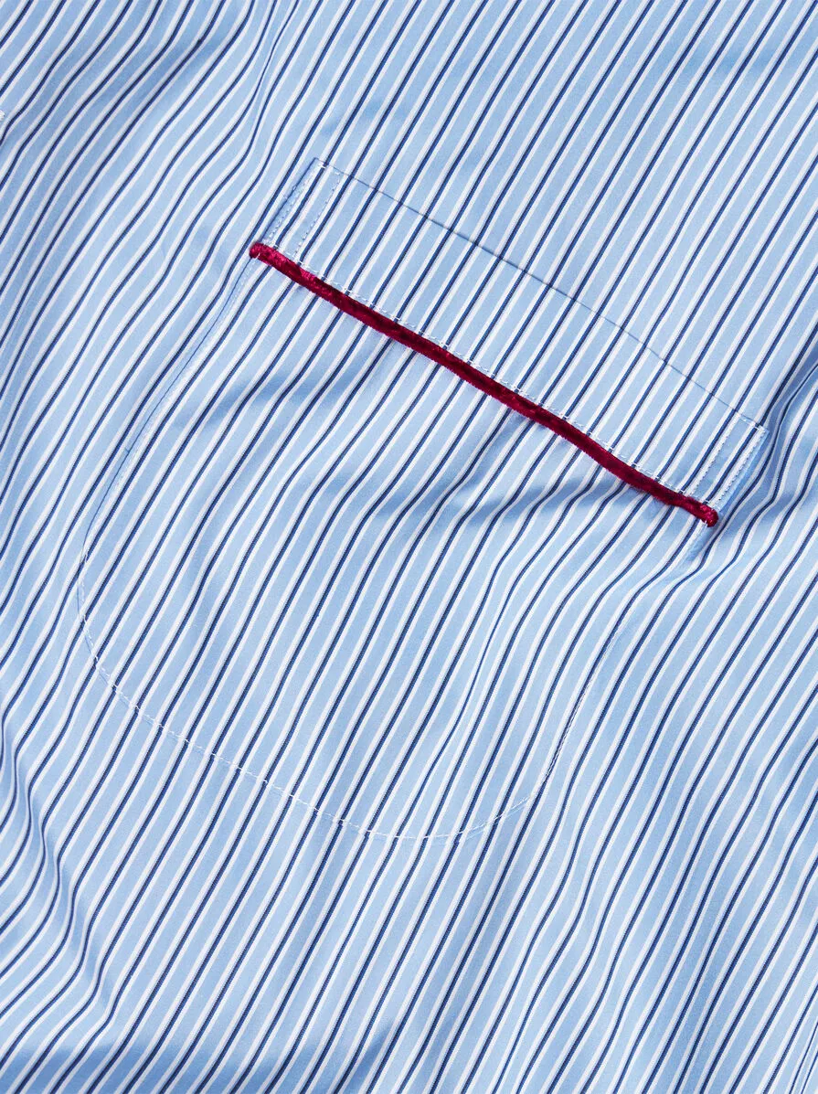 Striped Poplin Shirt