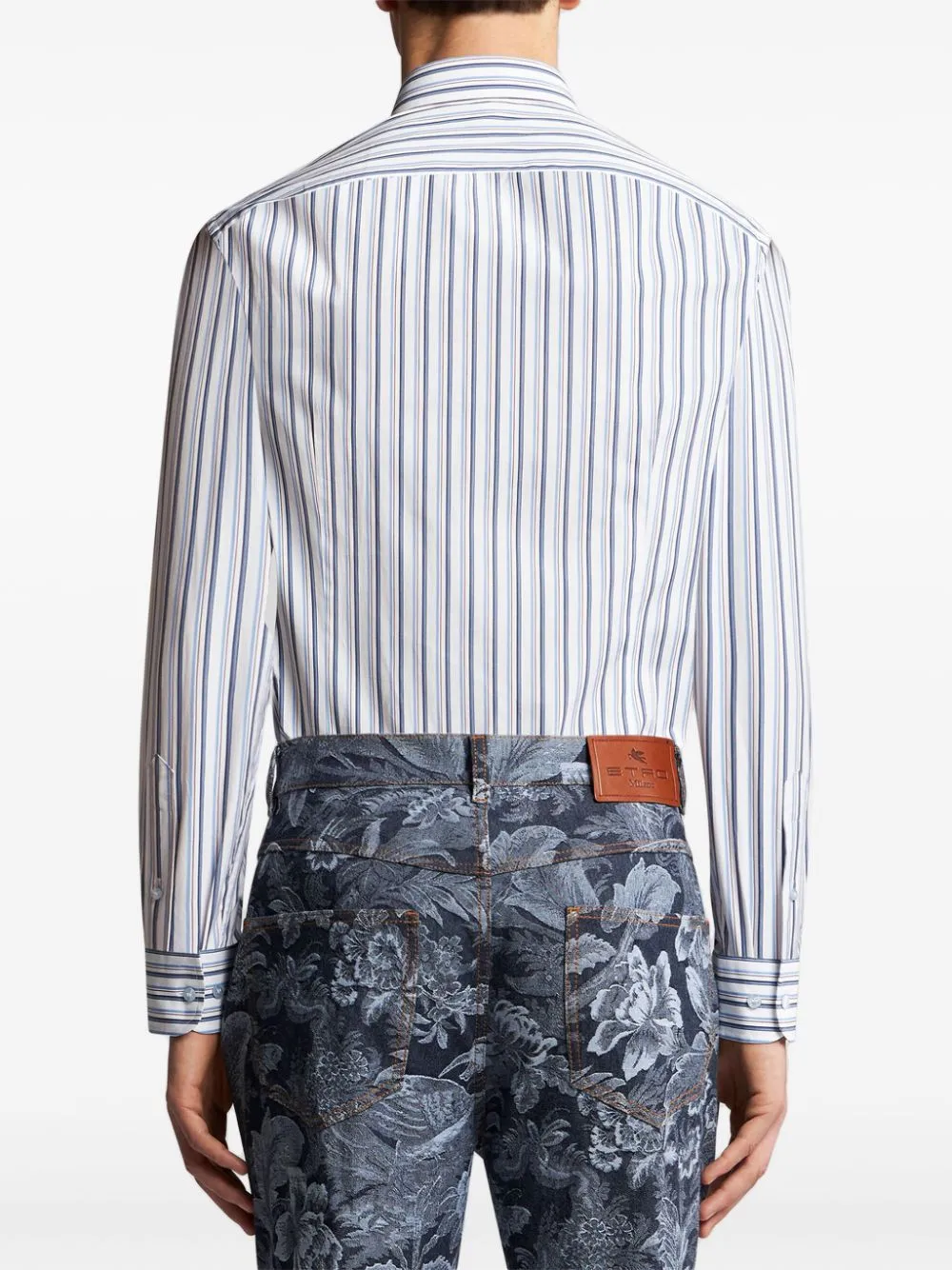 Pegaso Embroidered Striped Shirt