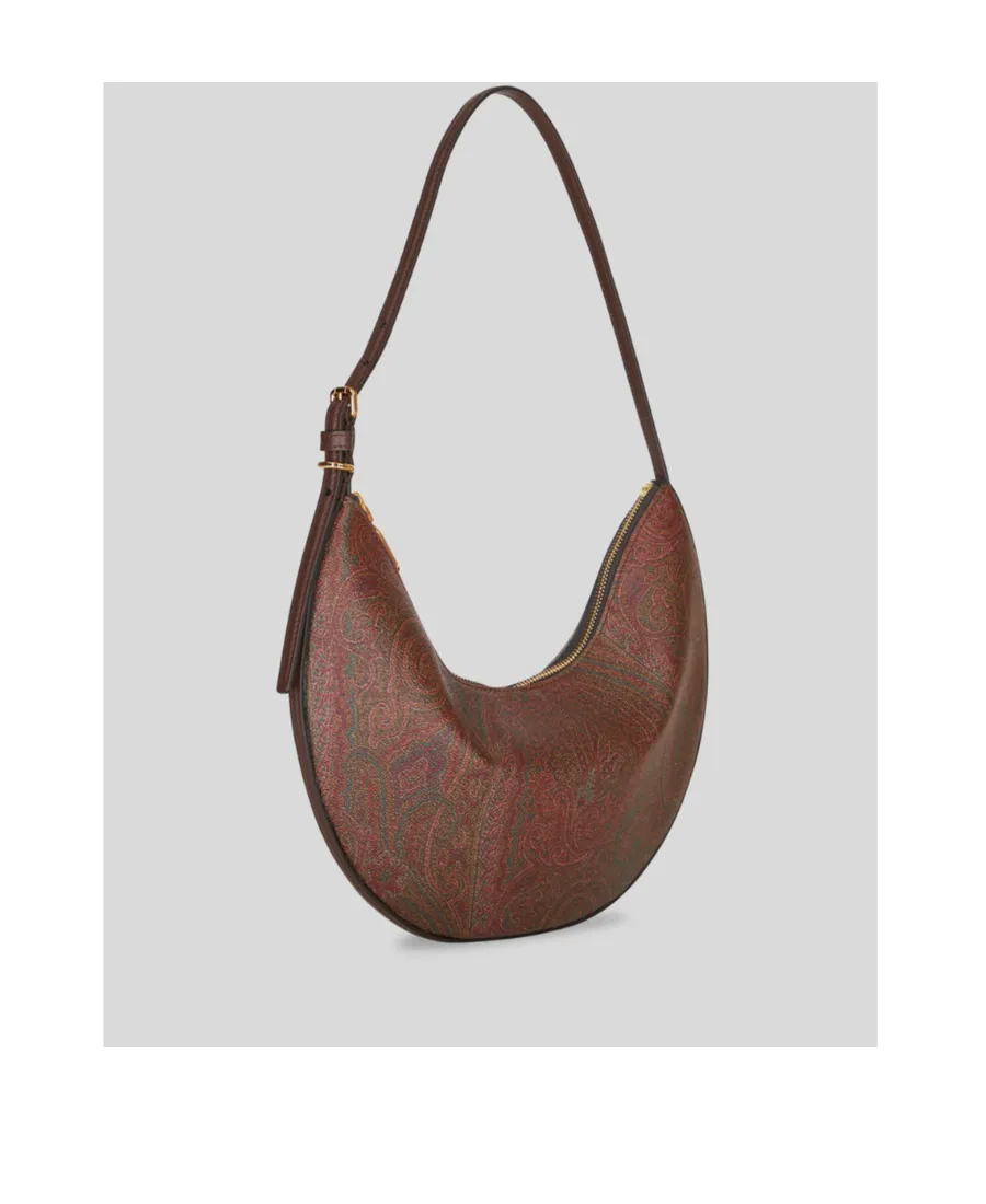 Medium Paisley Printed Shoulder Bag