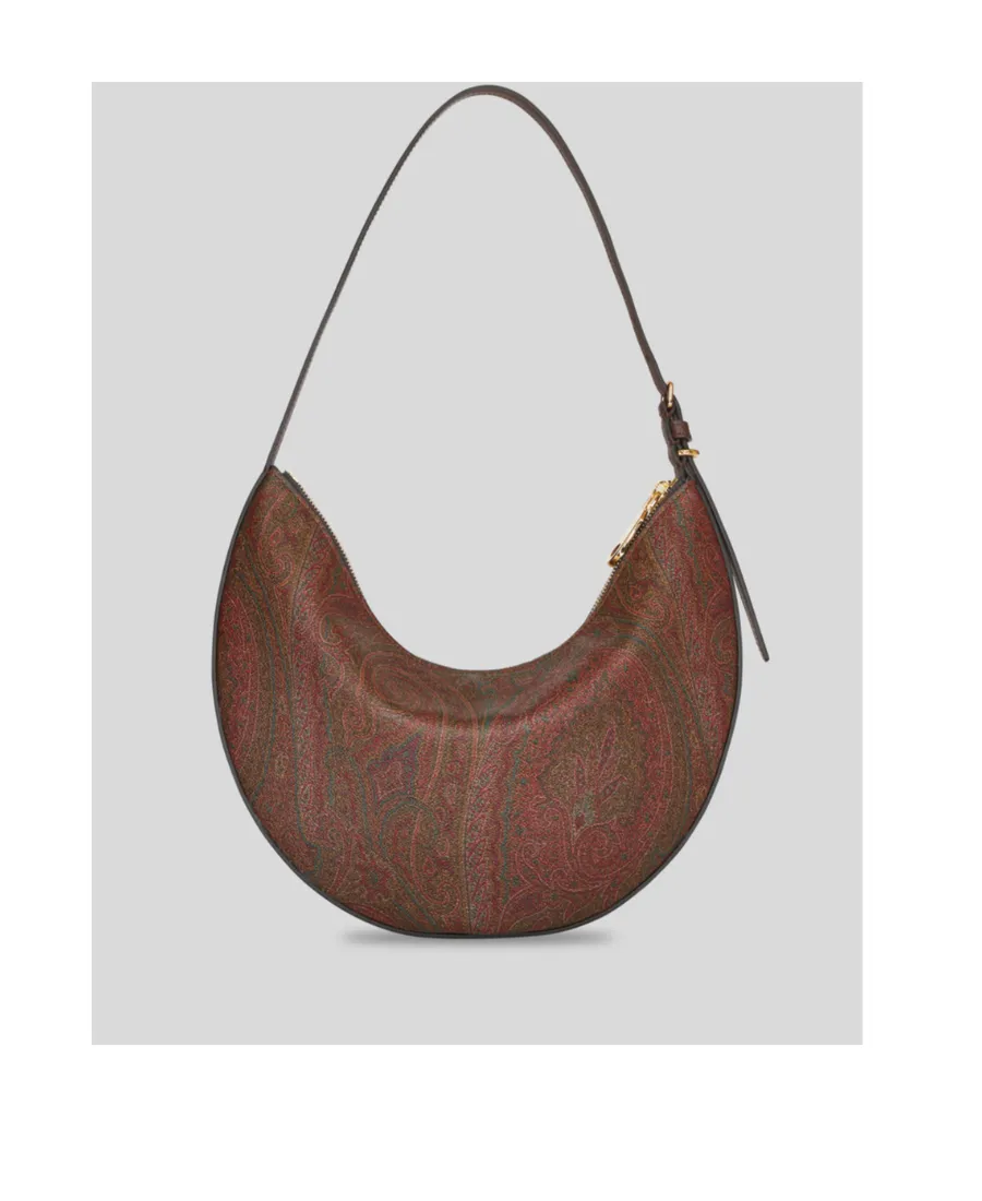 Medium Paisley Printed Shoulder Bag