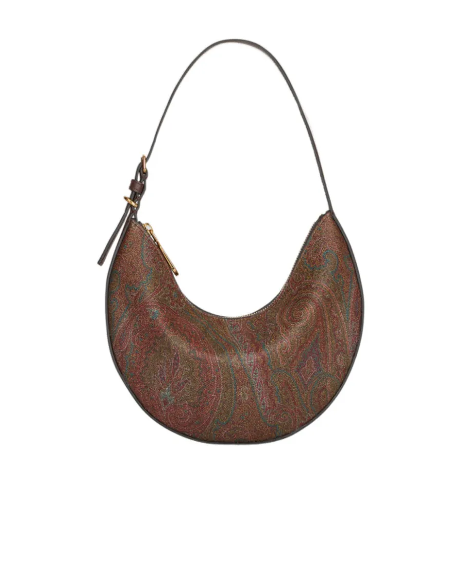 Paisley Printed Small Essential Hobo Bag