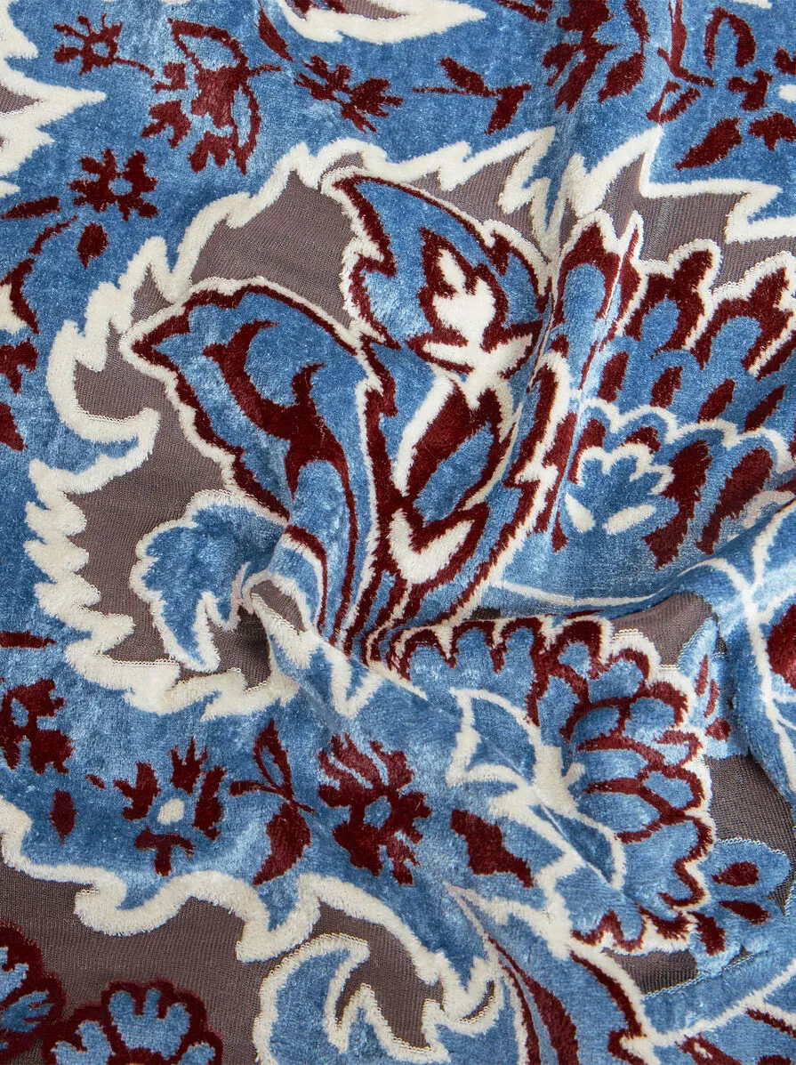 Tulle Jacquard Velvet Top